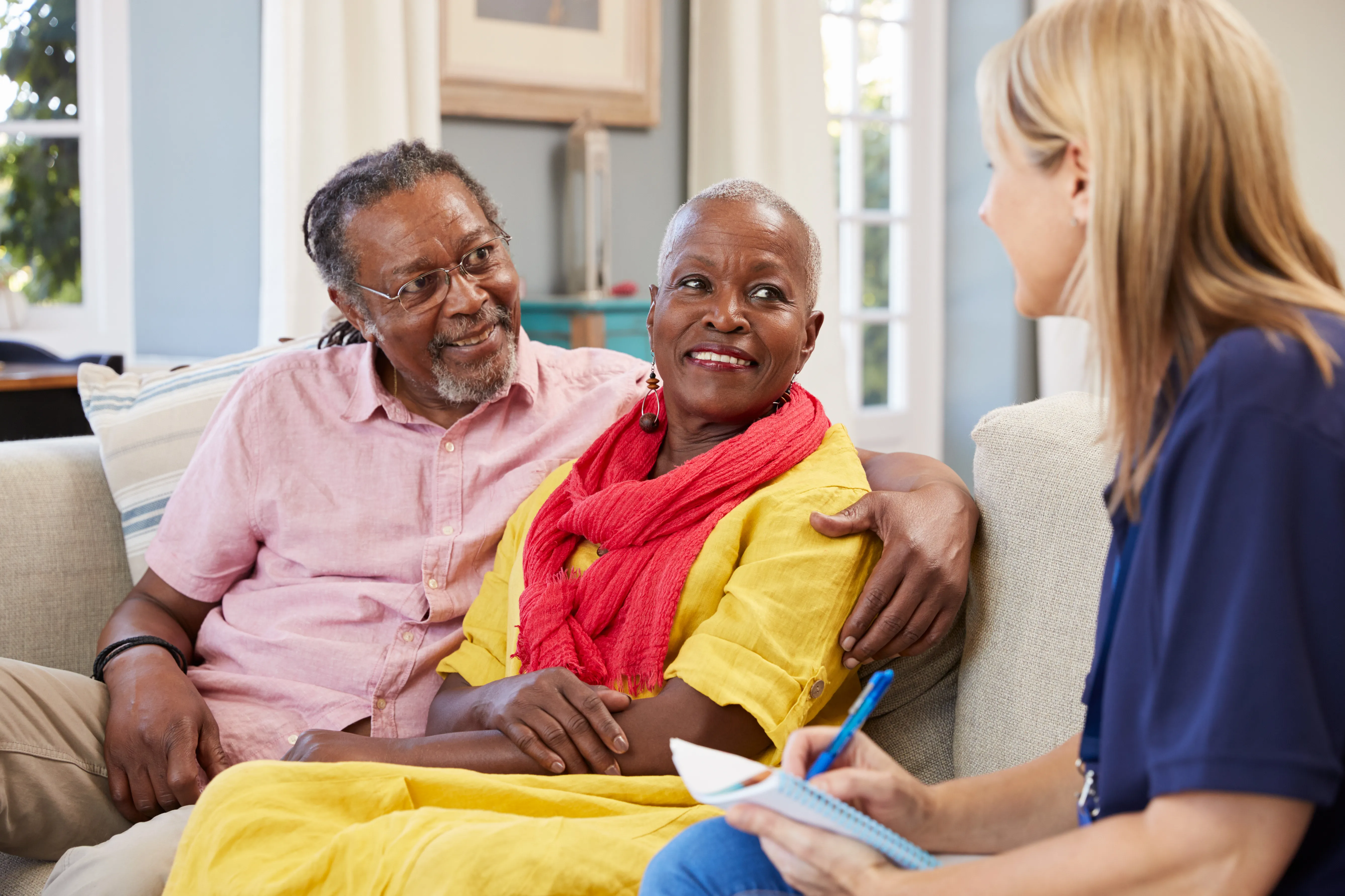 Nurse Consultation with Elderly Couple