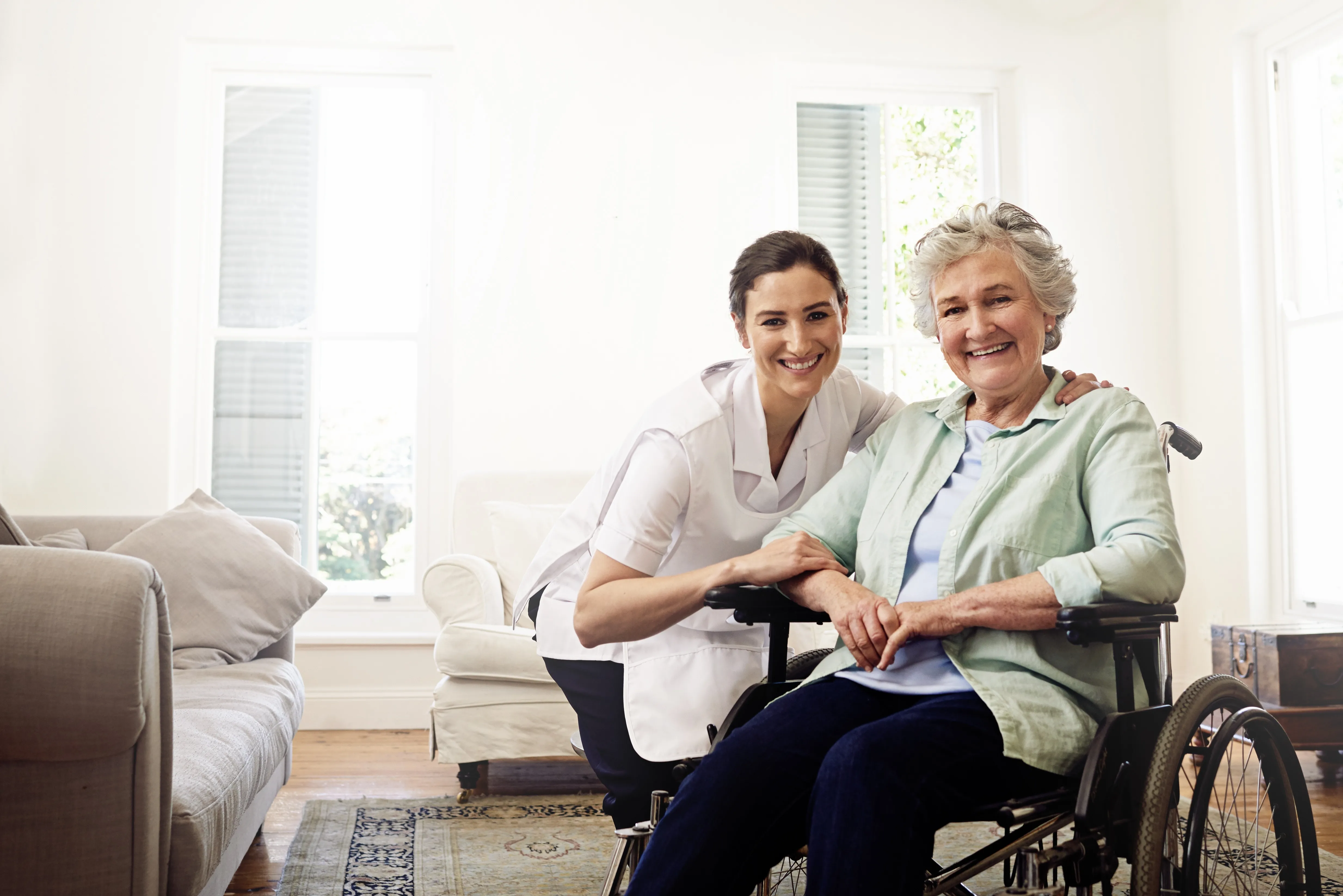 Nurse Caregiver with Patient