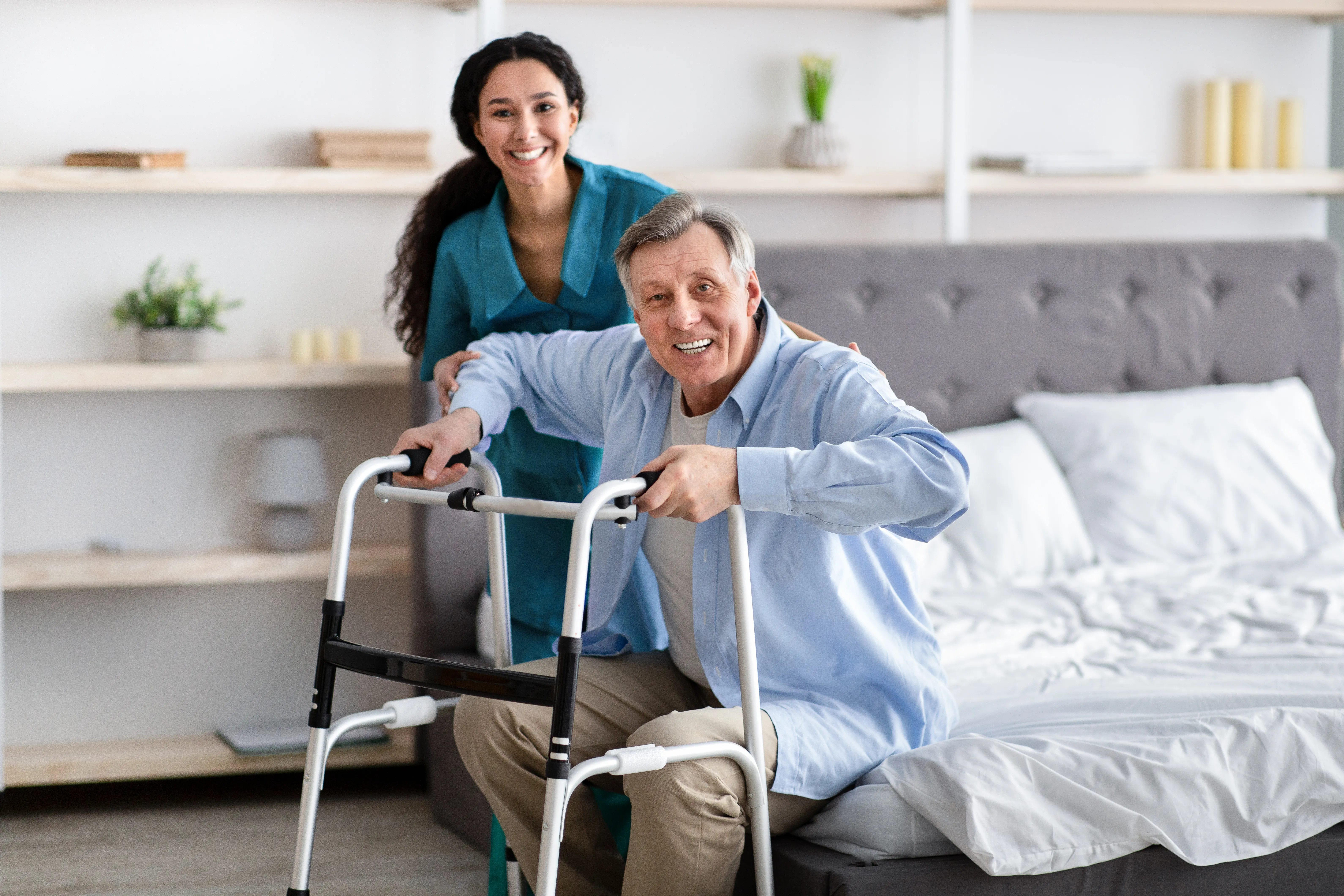 Caregiver with Patient